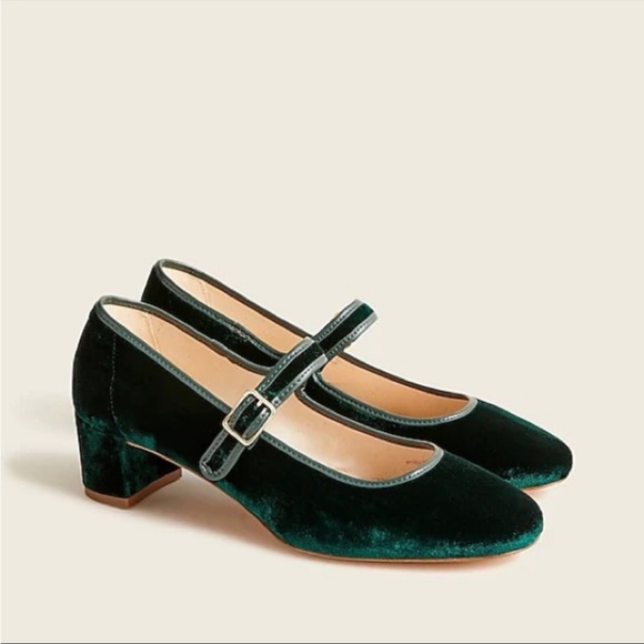 J. Crew Shoes - J.Crew Kate velvet Mary Jane pumps